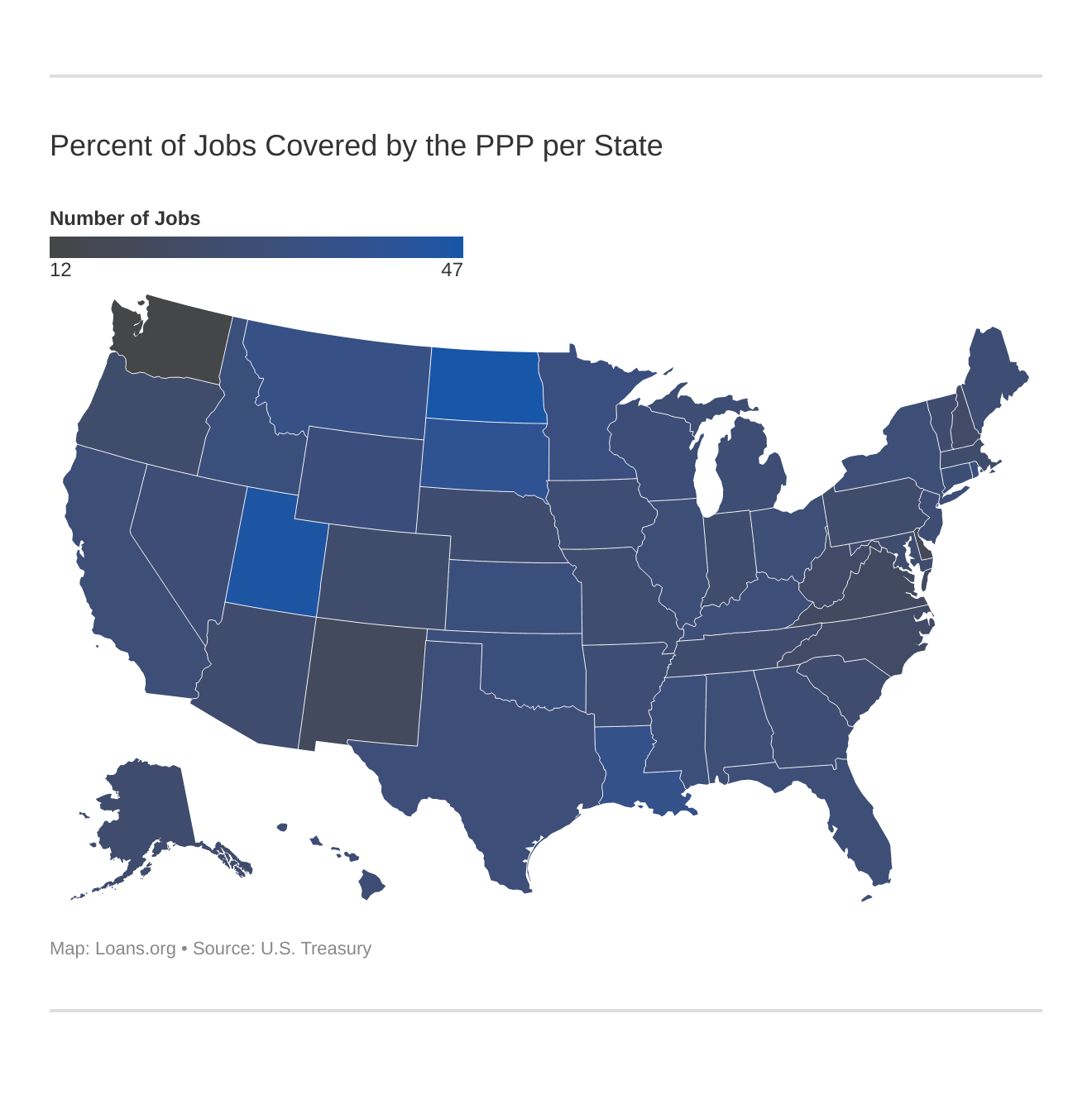 Percent of Jobs Covered by the PPP per State